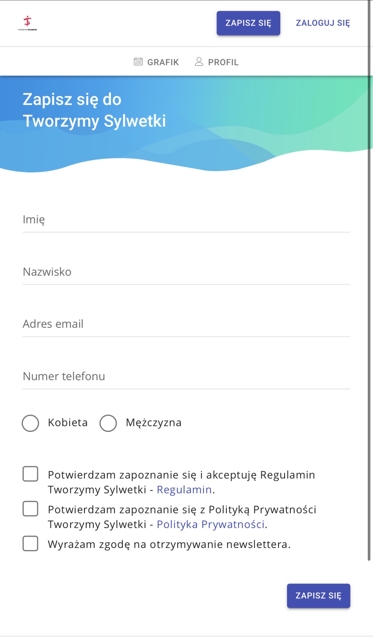 Aplikacja na telefonie